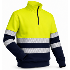 BLUZA ROBOCZA ODBLASKOWA HALF ZIP