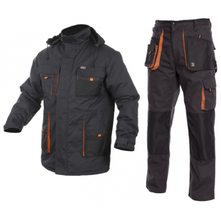 Spodnie PROWORK + Kurtka Ocieplana KING