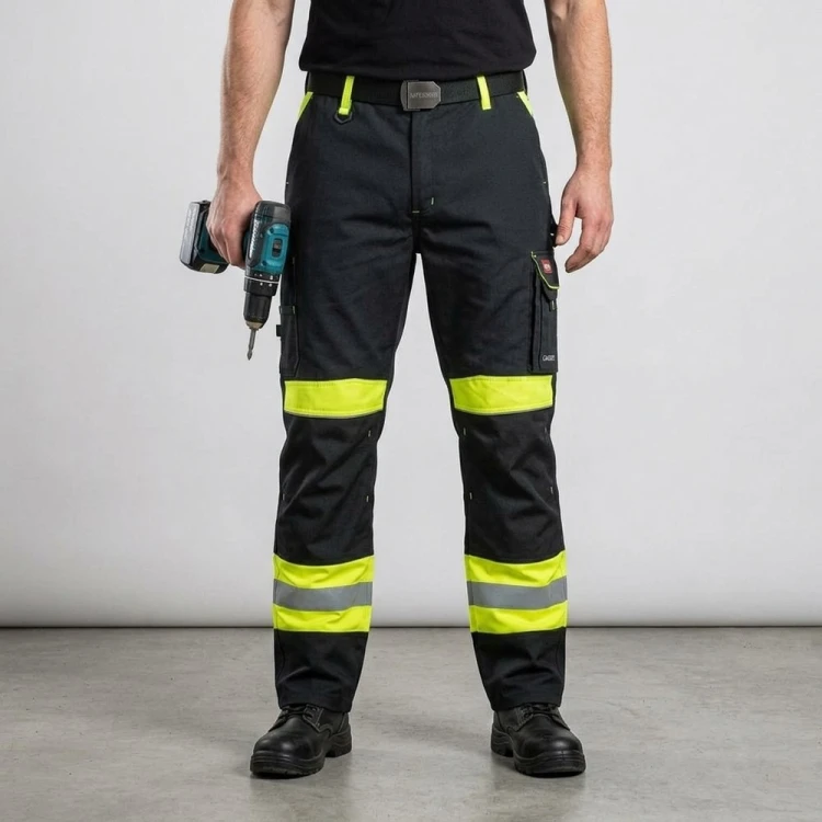 Spodnie robocze CLASSIC-VIS NEW na modelu