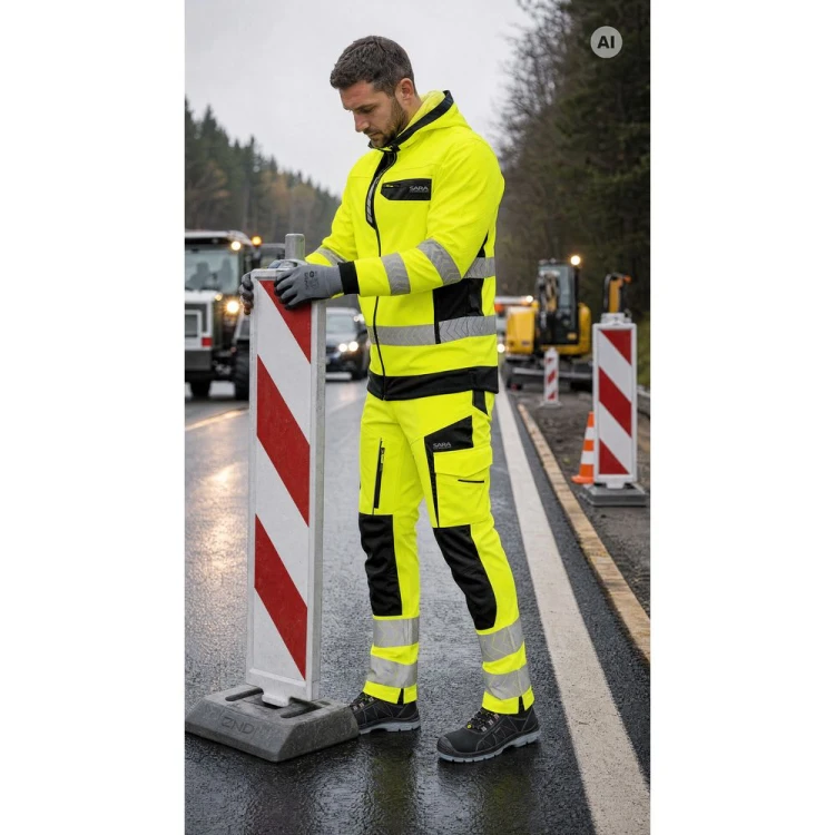 Spodnie DROGOWIEC COMFORT – zdjęcie w użyciu