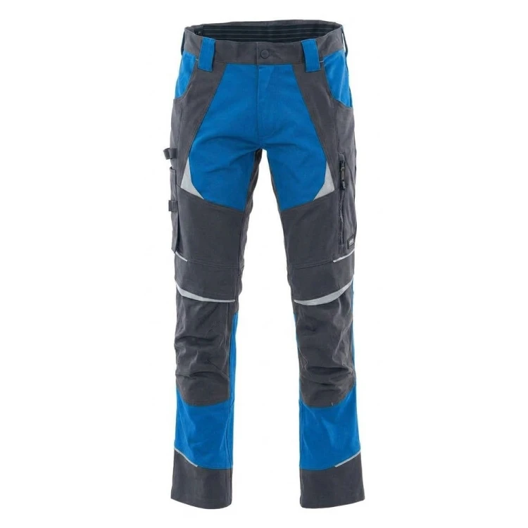 Spodnie COTTONFLEX charcoal-niebieskie – przód