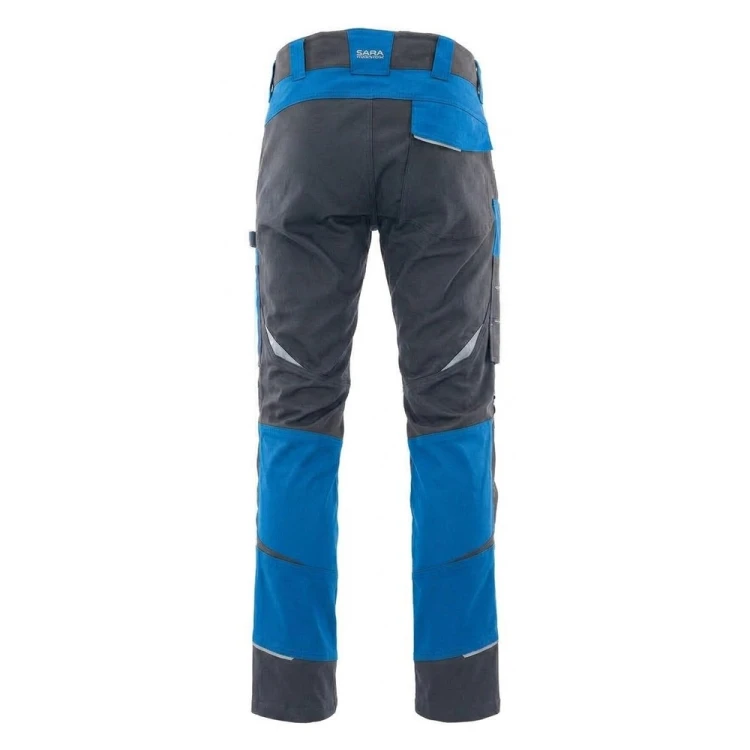 Spodnie COTTONFLEX charcoal-niebieskie – tył