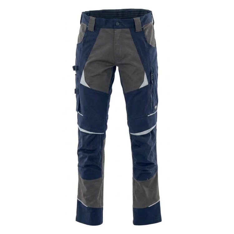 Spodnie COTTONFLEX granatowo-ciemnoszare – przód