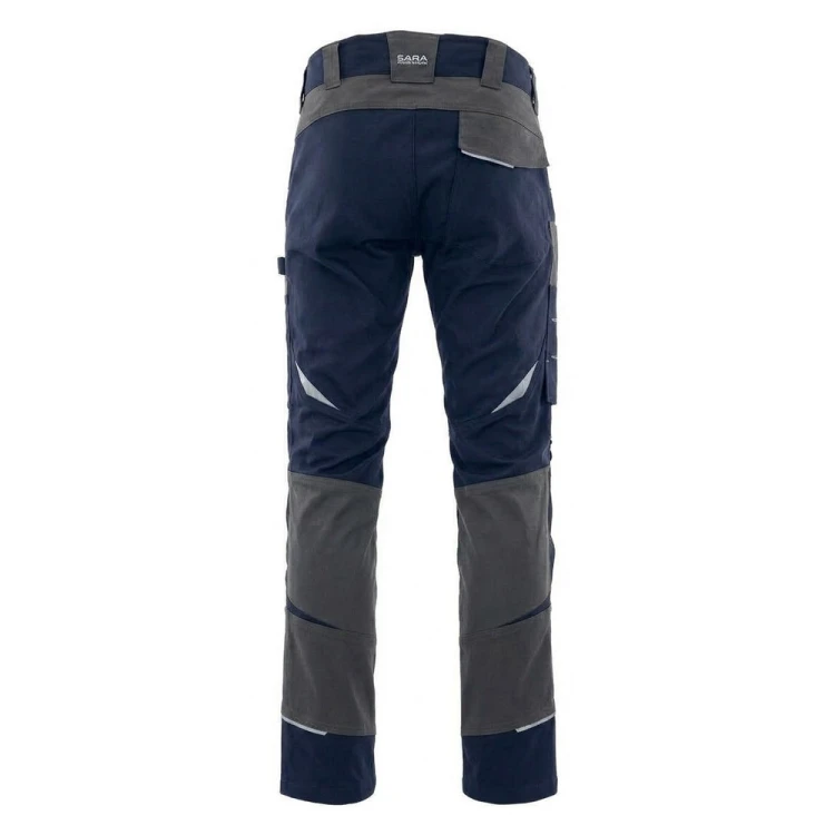 Spodnie COTTONFLEX granatowo-ciemnoszare – tył