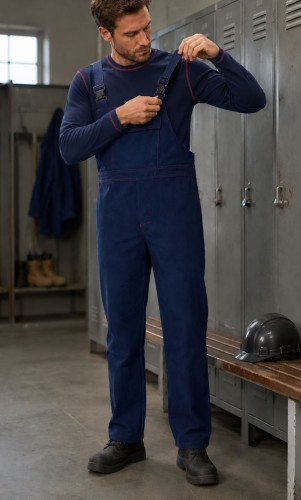 Zestaw SPAWACZ STANDARD bluza + ogrodniczki w pracy
