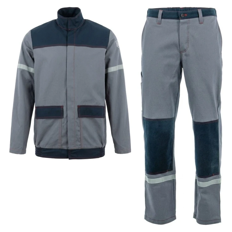 Zestaw SPAWACZ LIGHT bluza + spodnie szaro-granatowy – przód