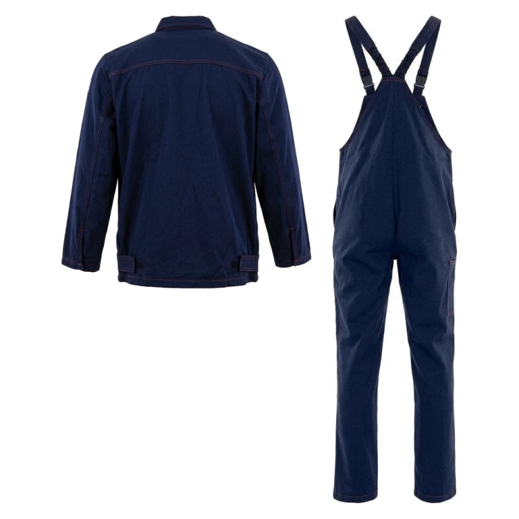 Zestaw SPAWACZ STANDARD bluza + ogrodniczki granatowy – tył