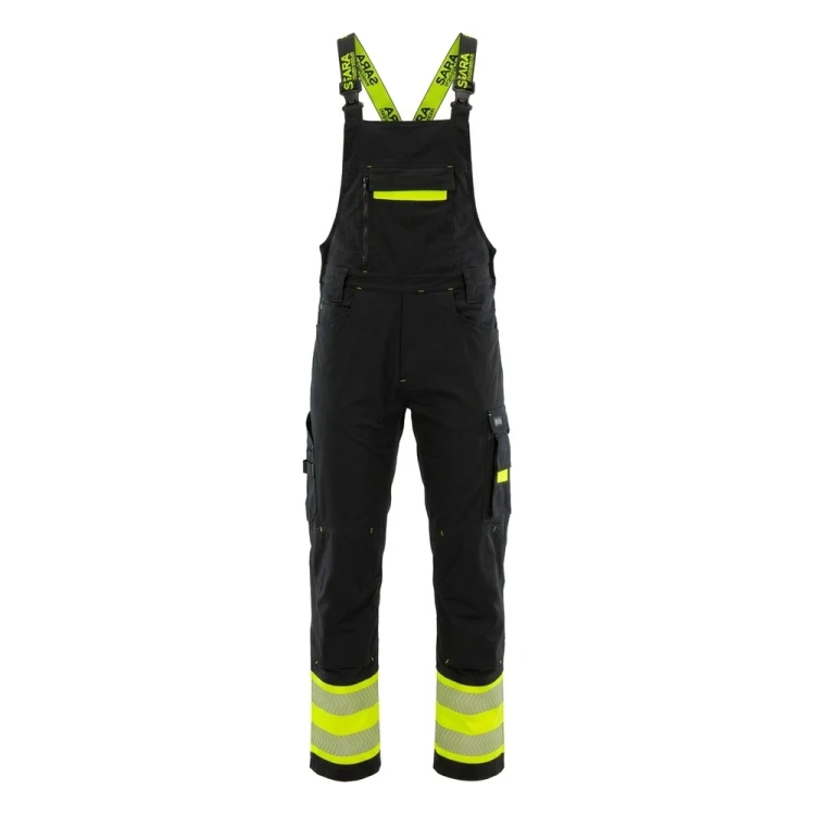 Ogrodniczki ACTIFLEX NEO czarno-żółte – przód