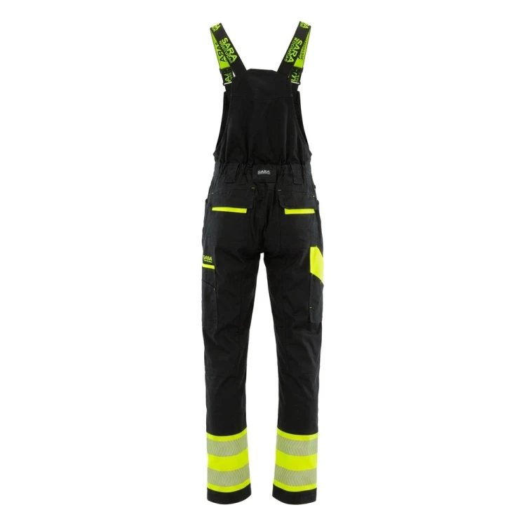 Ogrodniczki ACTIFLEX NEO czarno-żółte – tył