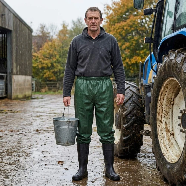 Spodnie przeciwdeszczowe BORNHOLM SPRPu w gospodarstwie
