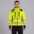 Softshell ostrzegawczy DROGOWIEC COMFORT żółty na modelu