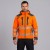 Softshell ostrzegawczy DROGOWIEC COMFORT pomarańczowy na modelu