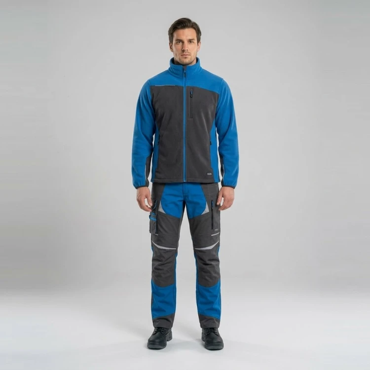 Zestaw COTTONFLEX + COMFORT PLUS niebiesko-grafitowy na modelu