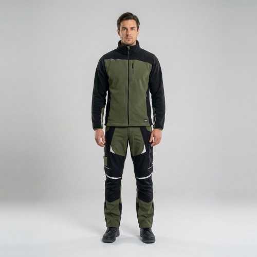 Zestaw COTTONFLEX + COMFORT PLUS oliwkowo-czarny na modelu