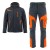 COMFORT WINTER kurtka + spodnie grafitowo-pomarańczowe – przód