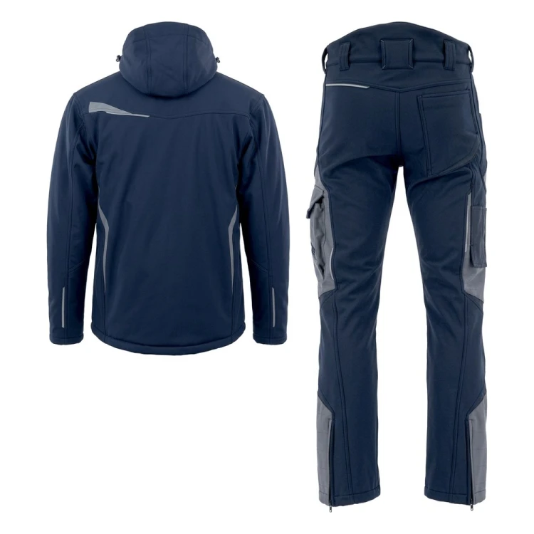 COMFORT WINTER kurtka + spodnie granatowo-szare – tył