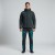 Zimowy zestaw roboczy COMFORT WINTER czarno-petrolowy na modelu