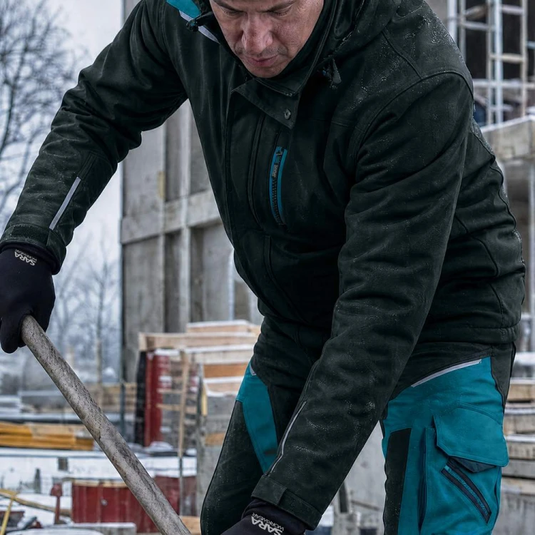 Zestaw COMFORT WINTER czarno-petrolowy – zdjęcie w użyciu