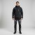 Zimowy zestaw roboczy COMFORT WINTER czarno-szary na modelu