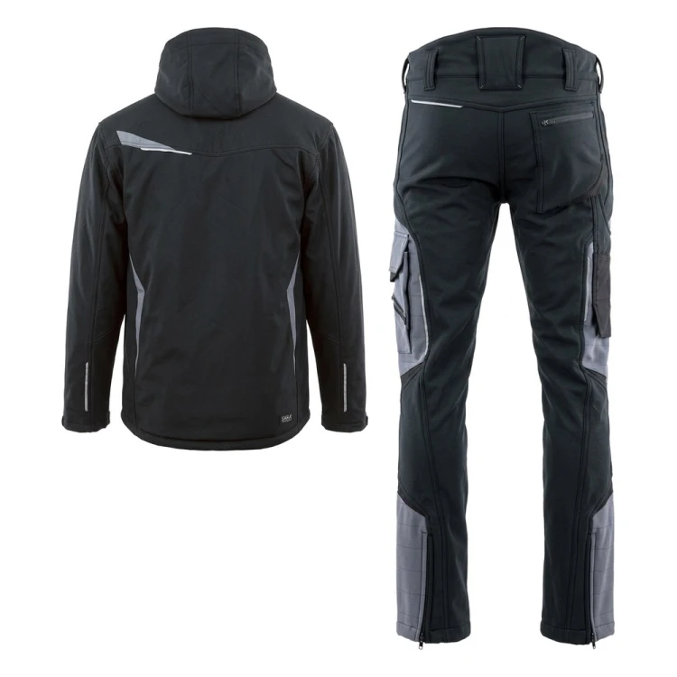 COMFORT WINTER kurtka + spodnie czarno-szare – tył