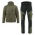 COMFORT WINTER kurtka + spodnie oliwkowo-czarne – przód