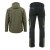 COMFORT WINTER kurtka + spodnie oliwkowo-czarne – tył