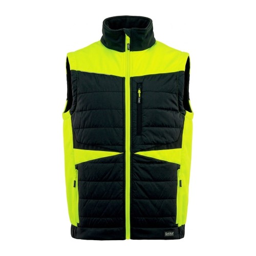Kamizelka hybrydowa COMFORT PLUS czarno-seledynowa – przód