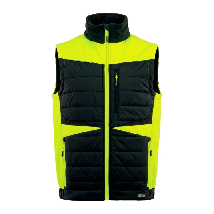 Kamizelka hybrydowa COMFORT PLUS czarno-seledynowa – przód