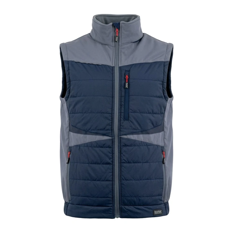 Kamizelka hybrydowa COMFORT PLUS granatowo-szara – przód