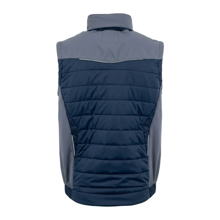 Kamizelka hybrydowa COMFORT PLUS granatowo-szara – tył