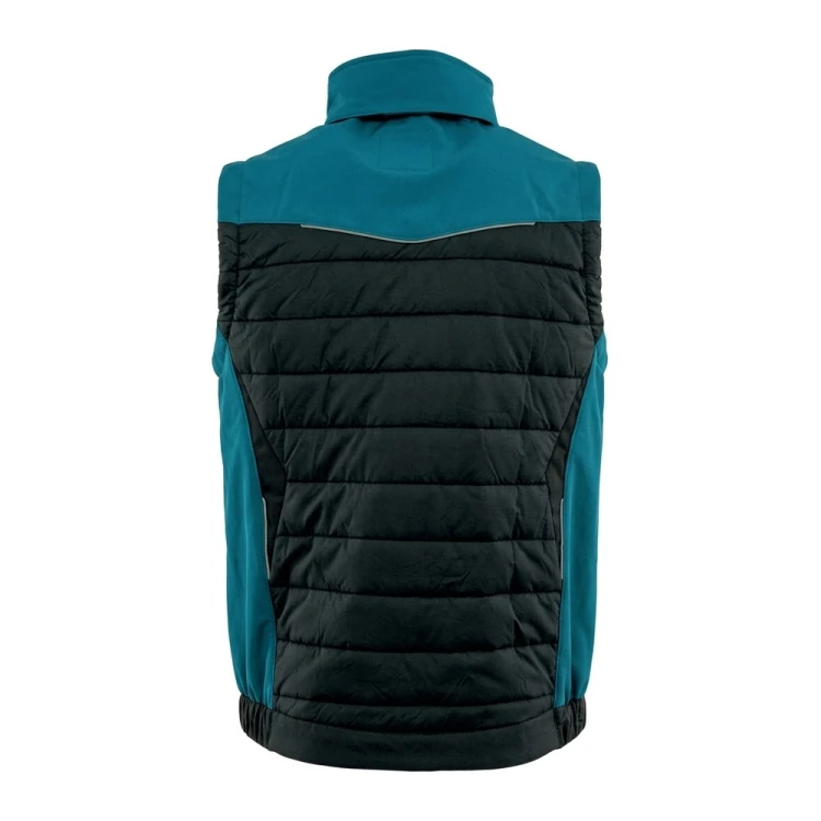 Kamizelka hybrydowa COMFORT PLUS czarno-petrolowa – tył