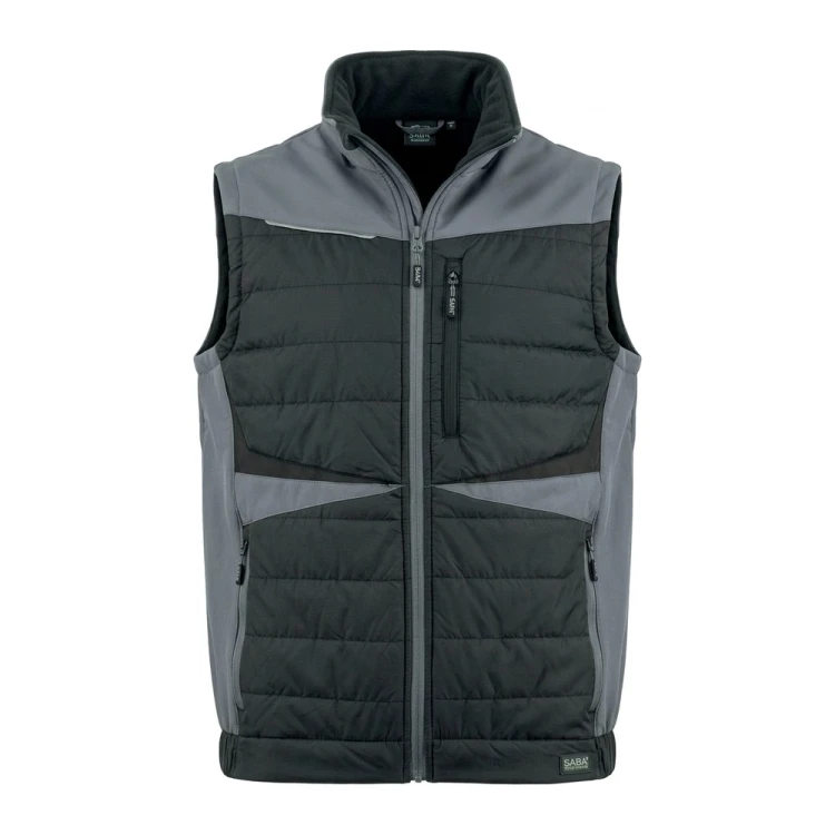 Kamizelka hybrydowa COMFORT PLUS szaro-czarna – przód