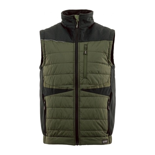 Kamizelka hybrydowa COMFORT PLUS oliwkowo-czarna – przód