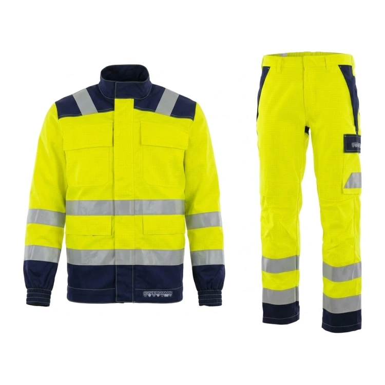 Zestaw MULTI PRO NEW 6w1 bluza + spodnie żółto-granatowy – przód