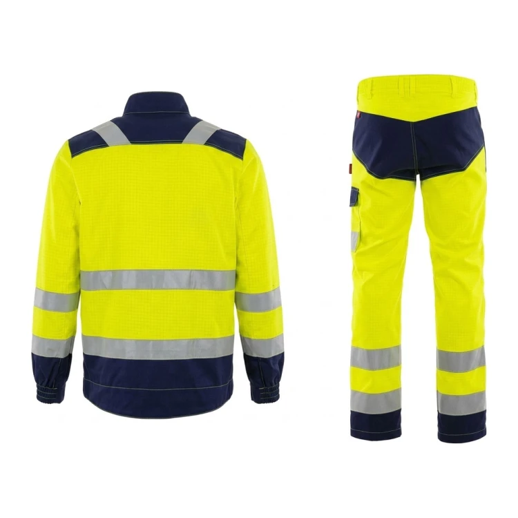 Zestaw MULTI PRO NEW 6w1 bluza + spodnie żółto-granatowy – tył