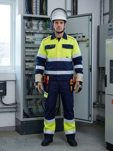 Zestaw TPS ROSSINI 1969 w użyciu – elektryk przy rozdzielnicy