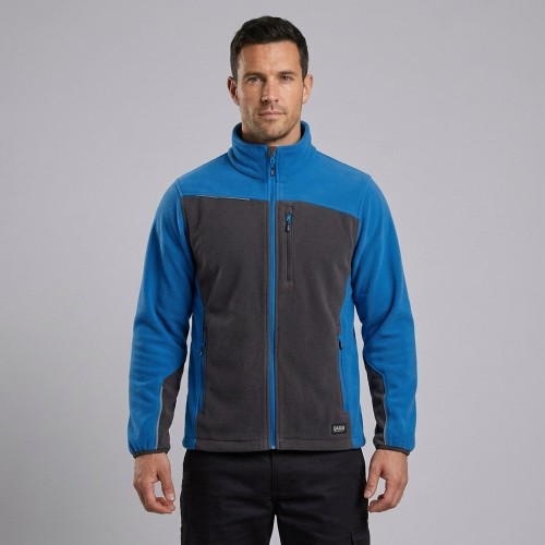 Polar roboczy COMFORT PLUS niebiesko-grafitowy na modelu