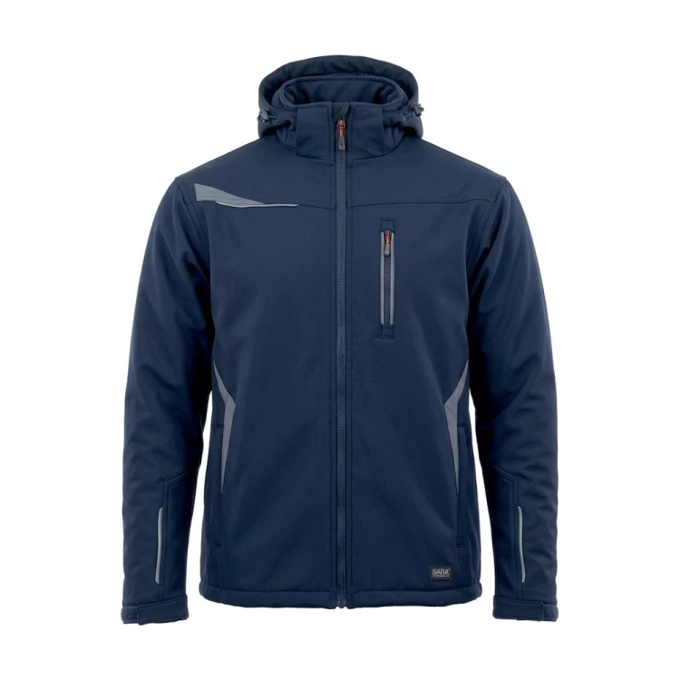 Kurtka zimowa COMFORT WINTER granatowo-szara – przód