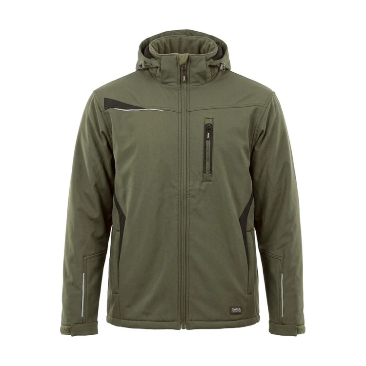 Kurtka zimowa COMFORT WINTER oliwkowo-czarna – przód