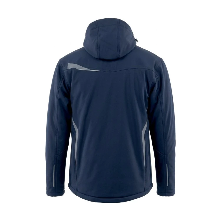 Kurtka zimowa COMFORT WINTER granatowo-szara – tył