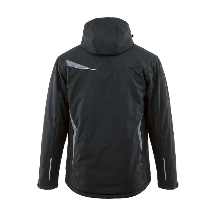 Kurtka zimowa COMFORT WINTER czarno-szara – tył