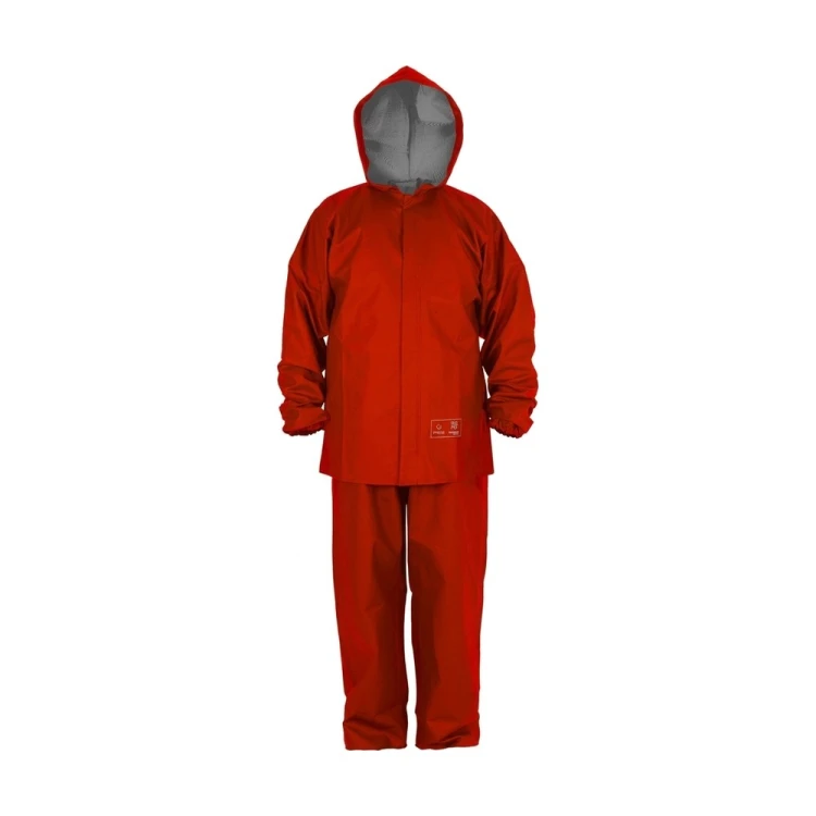 Ubranie antystatyczne PROS 101/001/A czerwone – przód