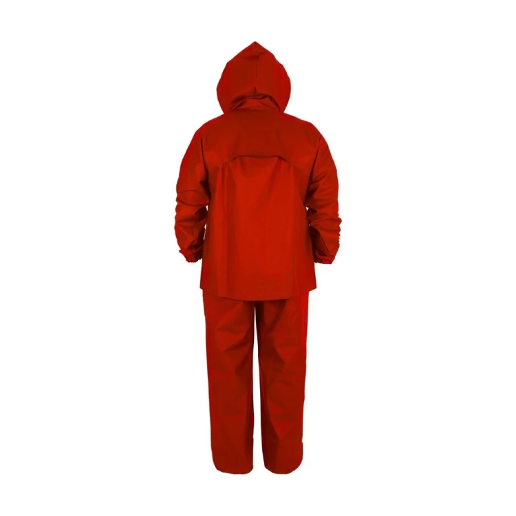 Ubranie antystatyczne PROS 101/001/A czerwone – tył