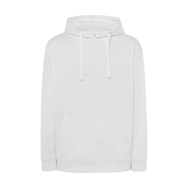 Bluza z kapturem JHK SWRA KNG biała – przód