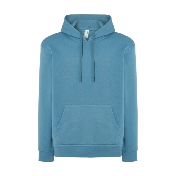 Bluza z kapturem JHK SWRA KNG szaroniebieska – przód