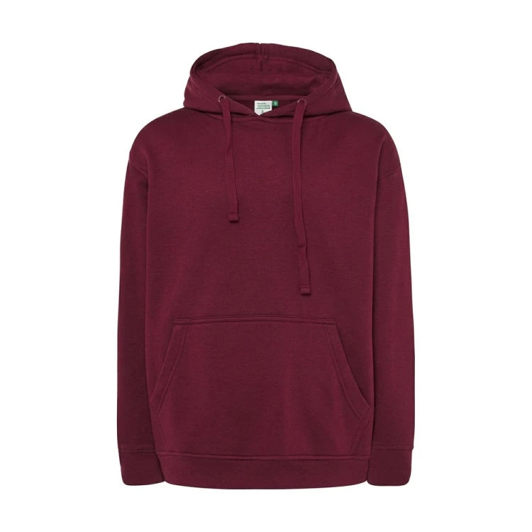 Bluza z kapturem JHK SWRA KNG bordowa – przód