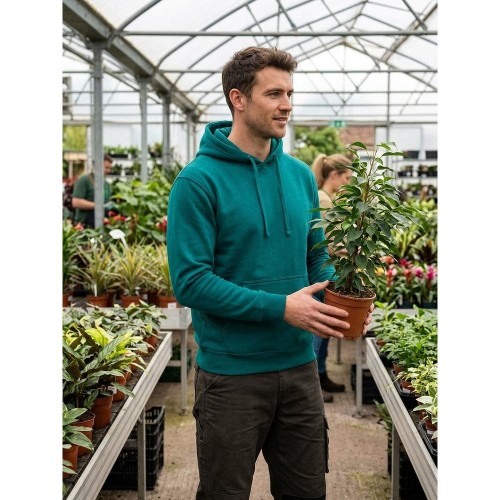 Bluza z kapturem JHK SWRA KNG morska zieleń w pracy