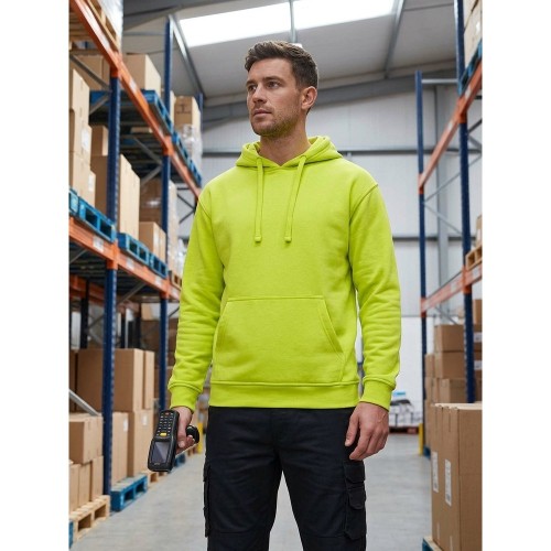 Bluza z kapturem JHK SWRA KNG limonkowa w pracy