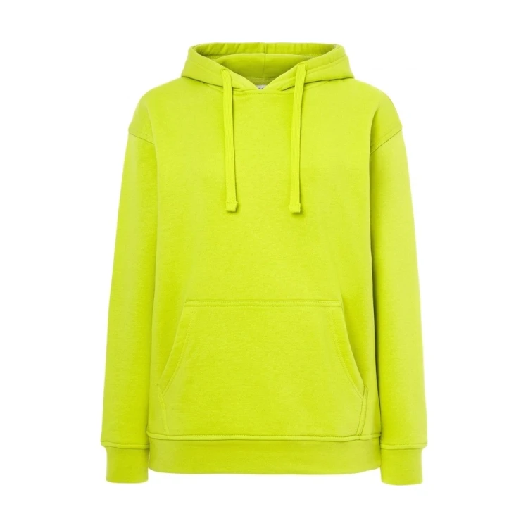 Bluza z kapturem JHK SWRA KNG limonkowa – przód