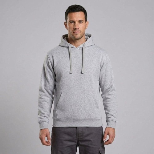 Bluza z kapturem JHK SWRA KNG jasnoszara melanż